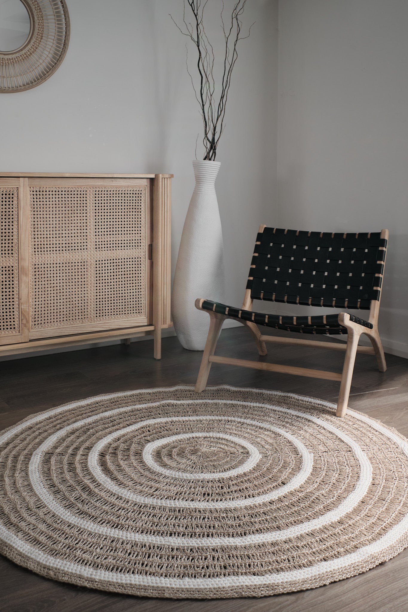 Natural Harmony Round Rug