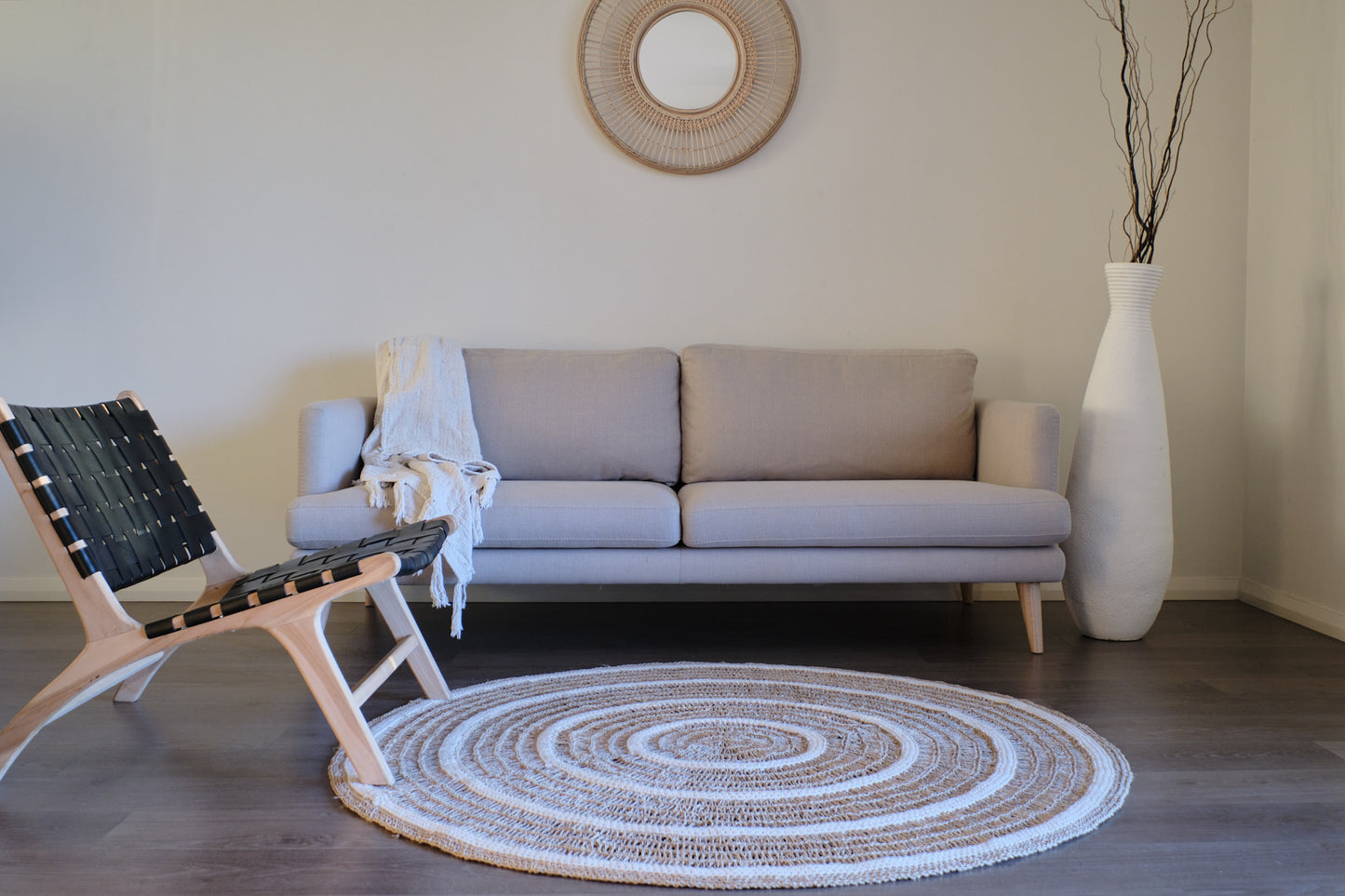 Natural Harmony Round Rug