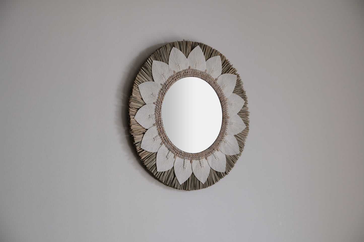 Tropical Seashell Round Vanity Mirror